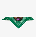 BANDANA VERT BOUCHE PRECIEUSE