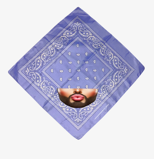 BANDANA VIOLET LEVRES PULPEUSES