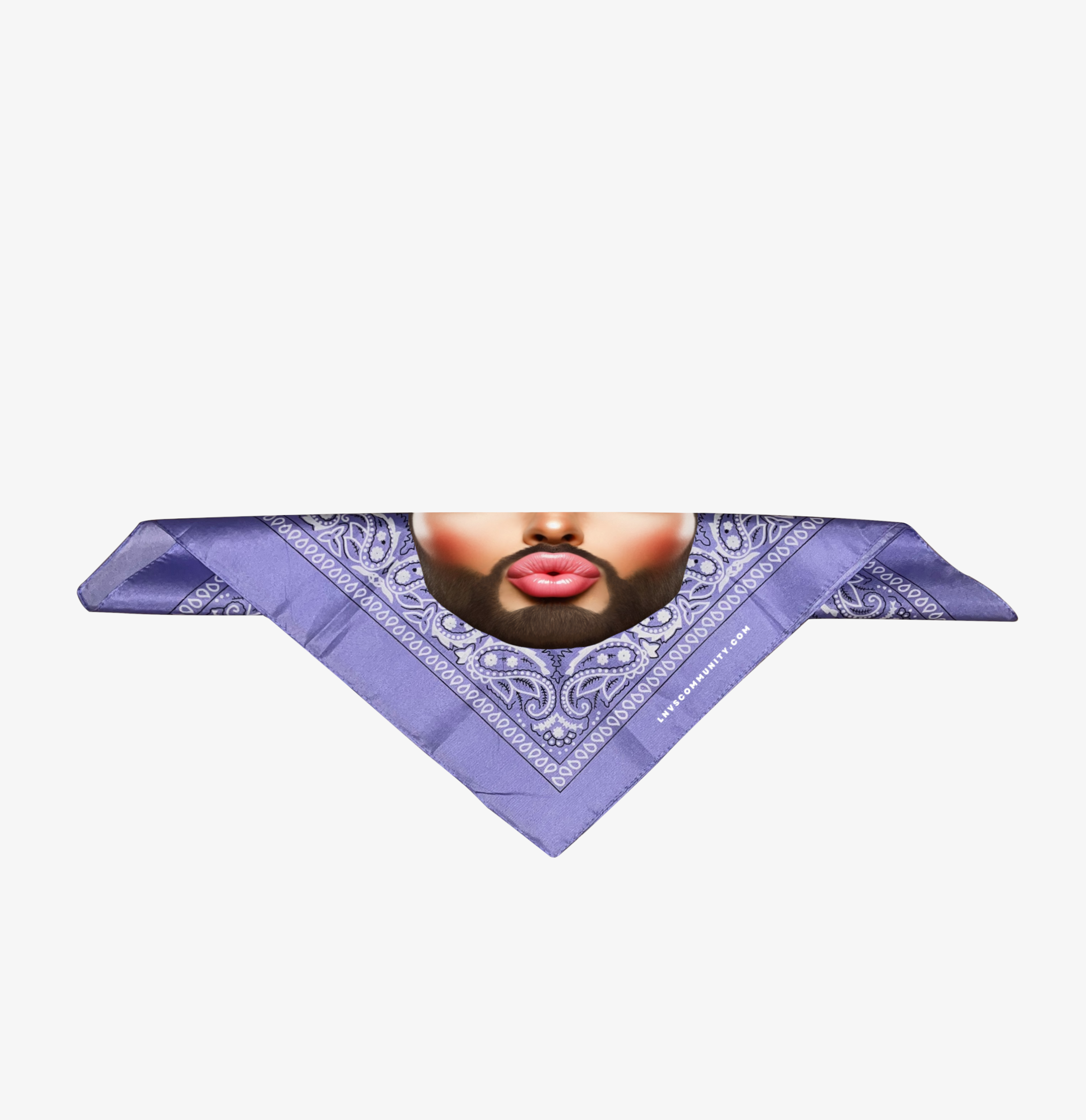 BANDANA VIOLET LEVRES PULPEUSES