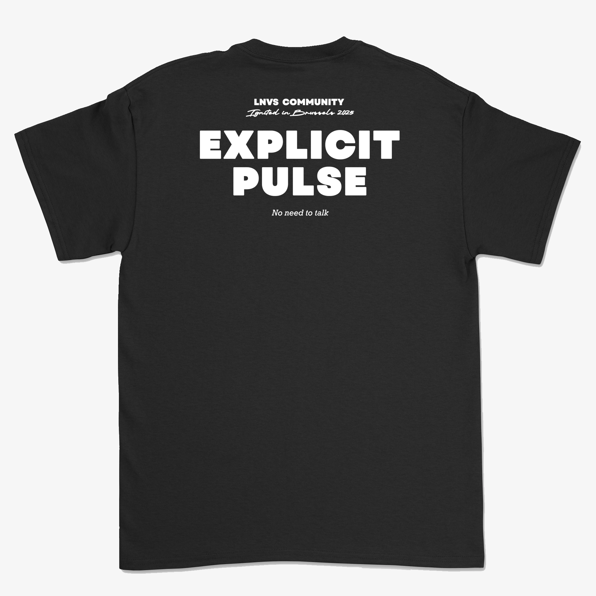 EXPLICIT PULSE T-SHIRT NOIR