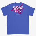 KISS ME RIGHT NOW T-SHIRT BLEU