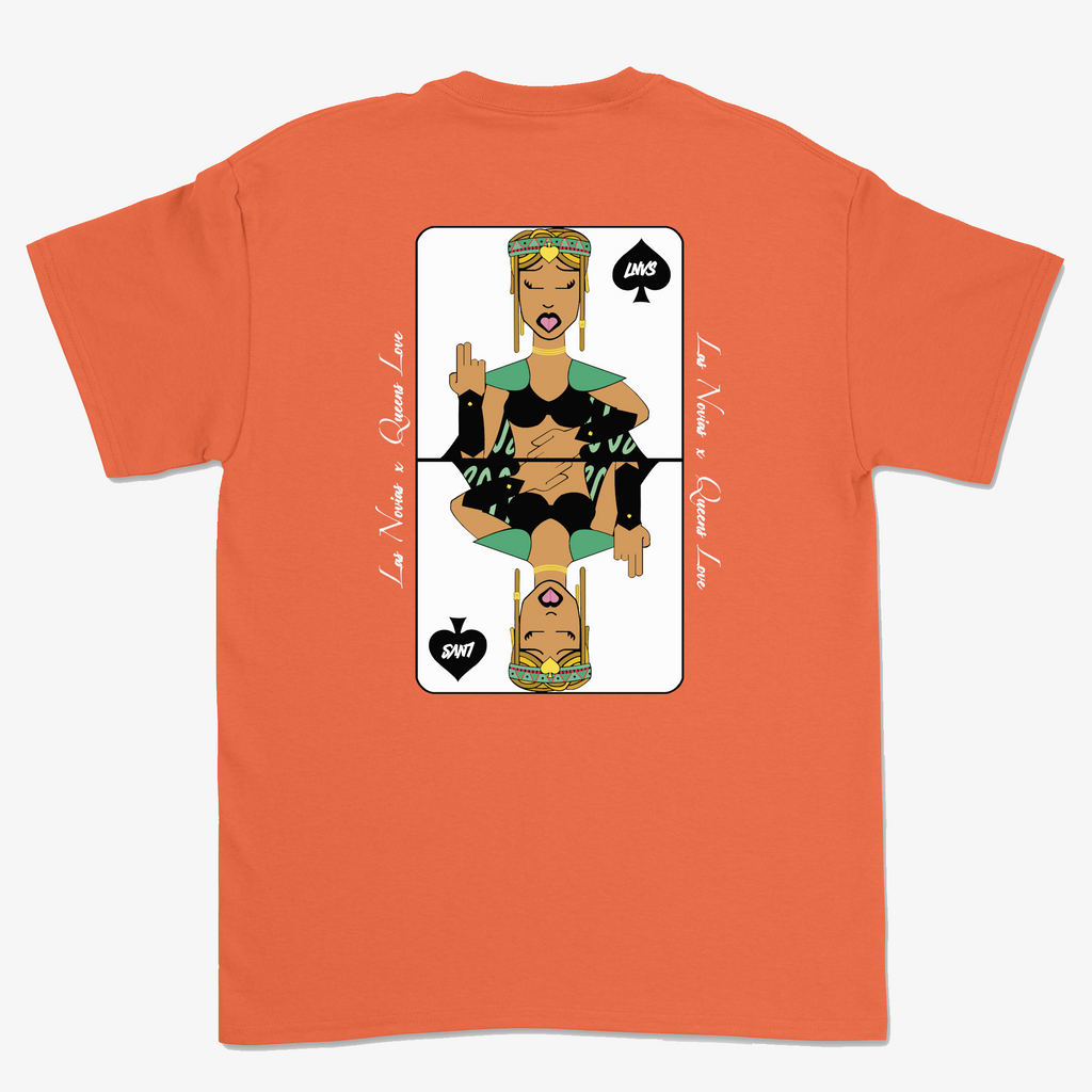 DAMES DE PIQUE T-SHIRT ORANGE