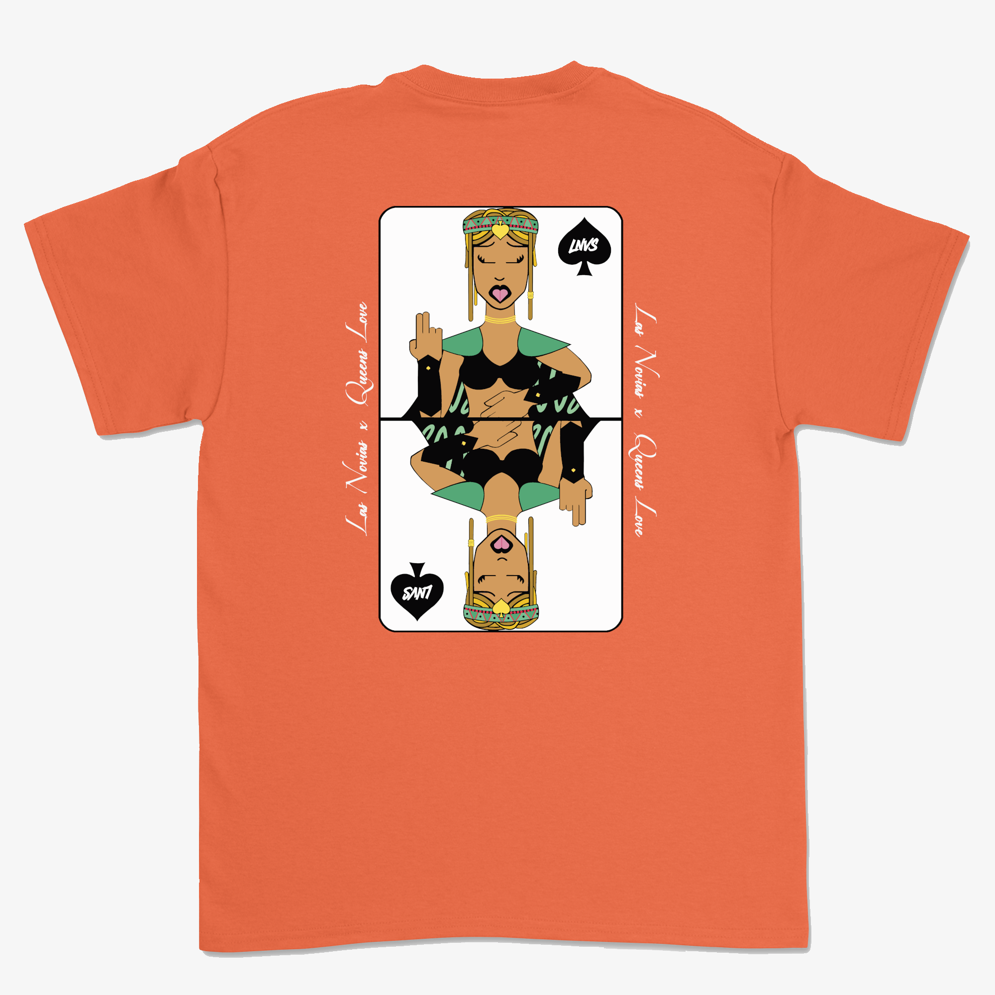 DAMES DE PIQUE T-SHIRT ORANGE