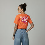 KISS ME RIGHT NOW T-SHIRT ORANGE