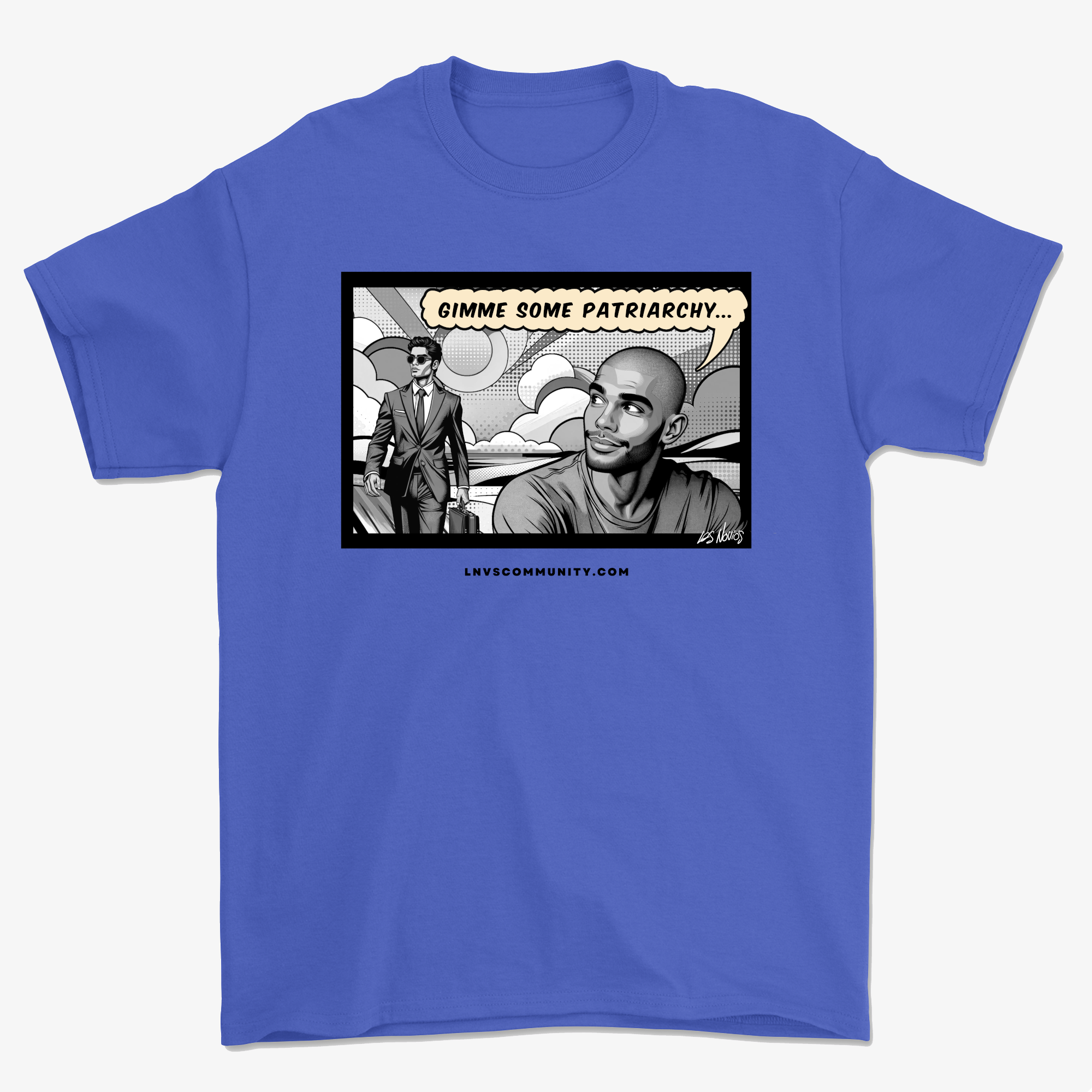 t-shirt bleu